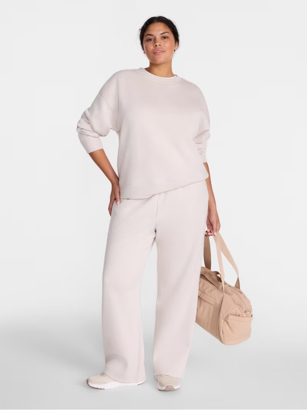 🎉NWT🎉 Athletic Works Cream Sweat Pants with Elastic Waist